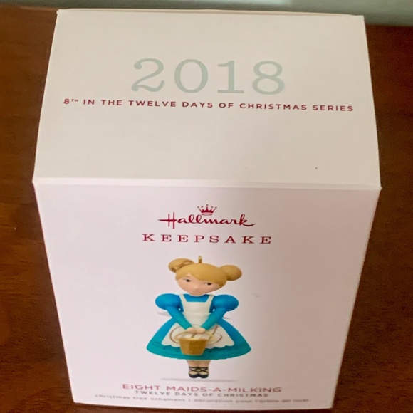 Hallmark Keepsake Ornament 2018 - Eight Maids-A-Milking - Picture 2 of 5